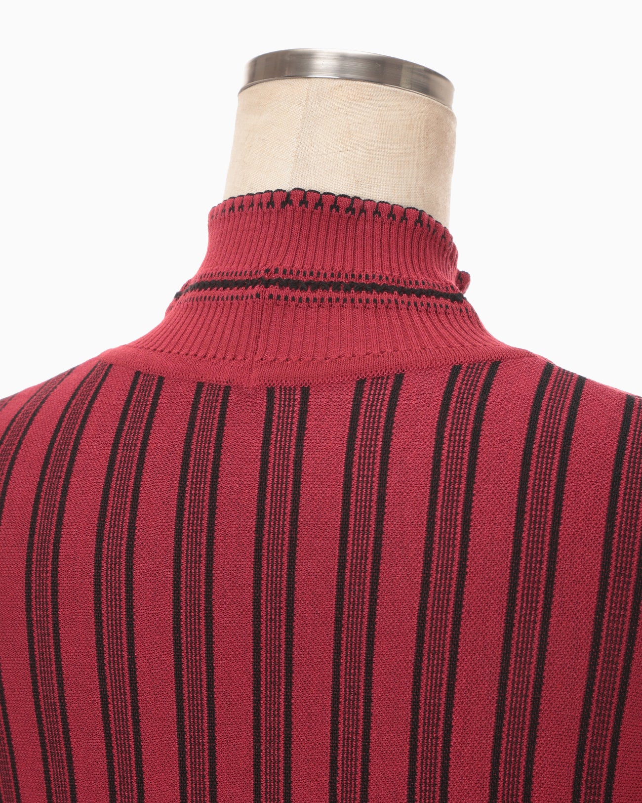 Asymmetric Knitted Volume Dress - red