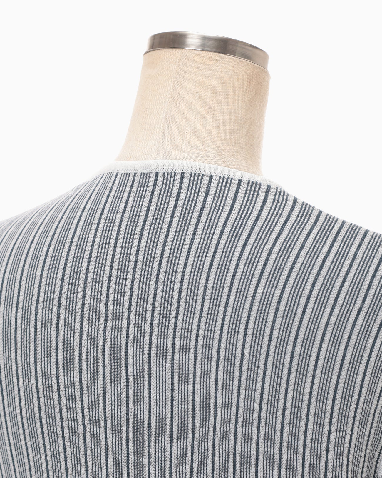 Asymmetric Knitted Volume Top - grey