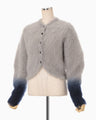 Fur Knitted Cardigan - grey