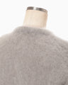 Fur Knitted Cardigan - grey