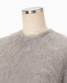 Fur Knitted Dress - grey
