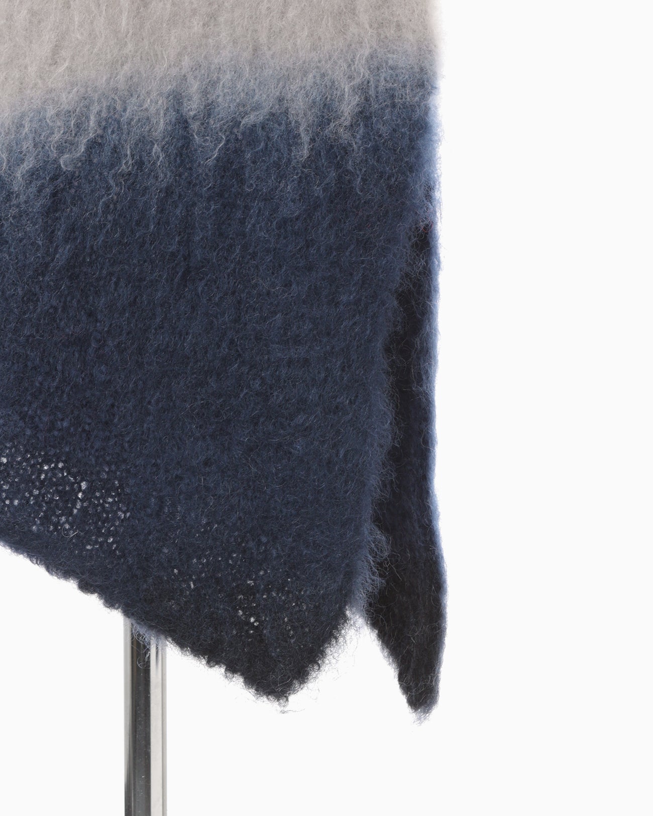 Fur Knitted Dress - grey