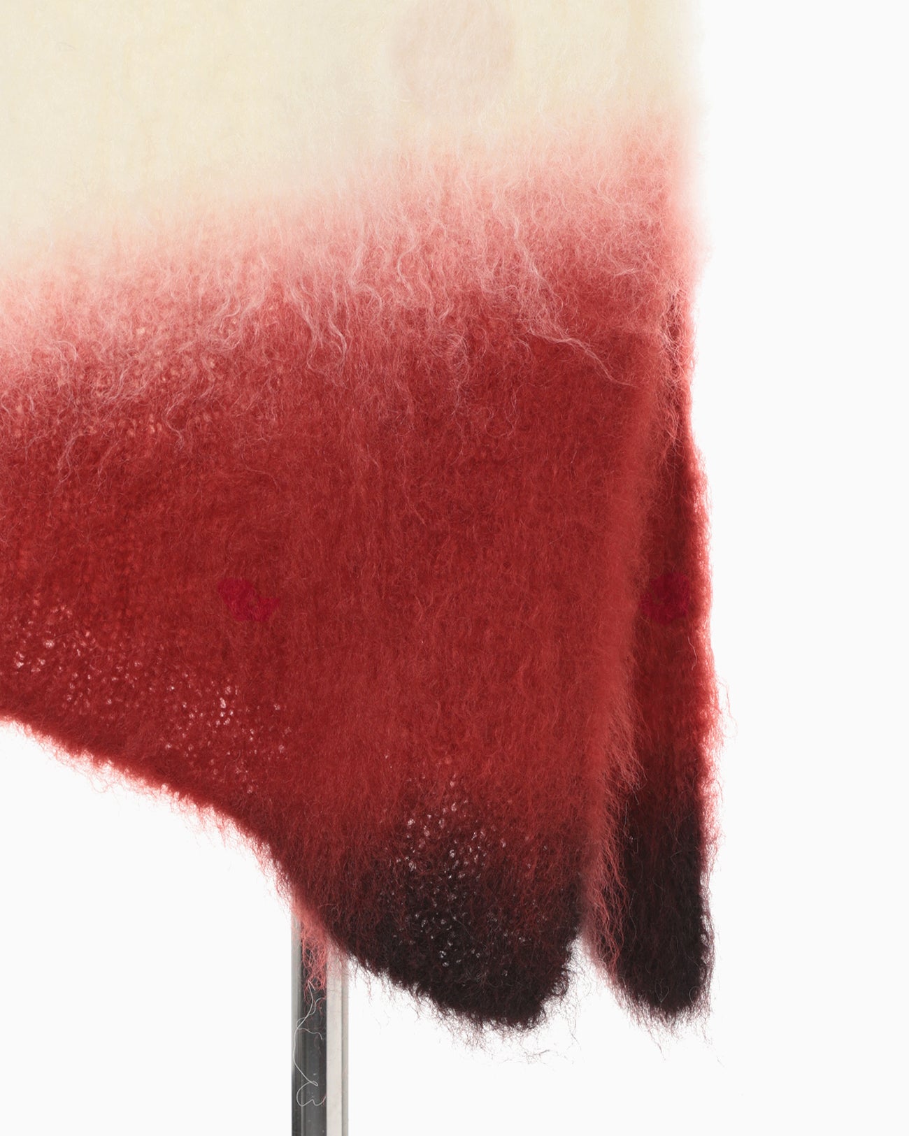 Fur Knitted Dress - white