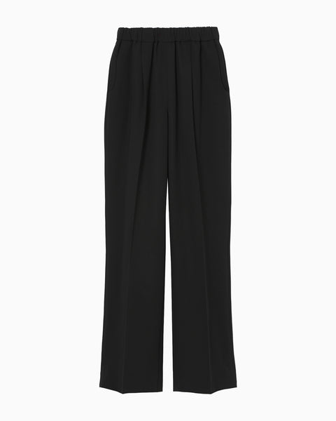Wool Venetian Trousers - black