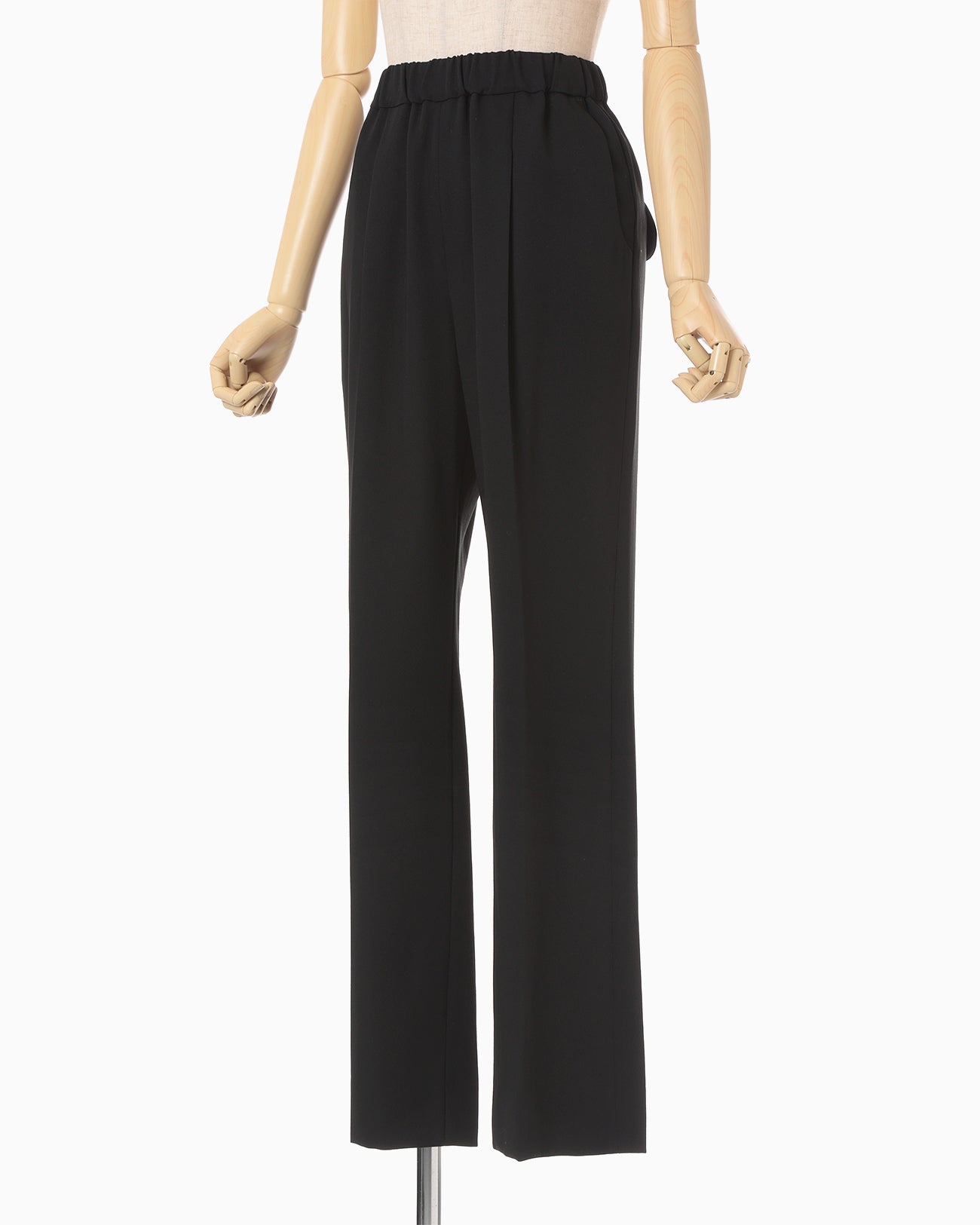 Wool Venetian Trousers - black