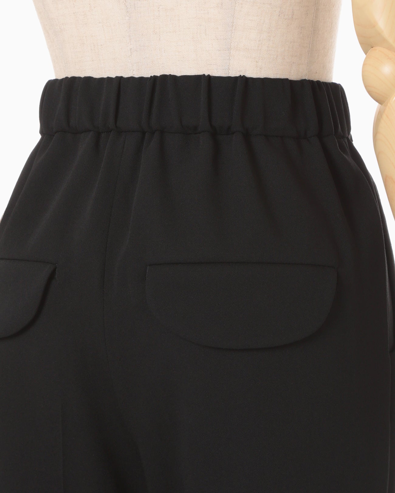 Wool Venetian Trousers - black