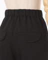 Wool Venetian Trousers - black