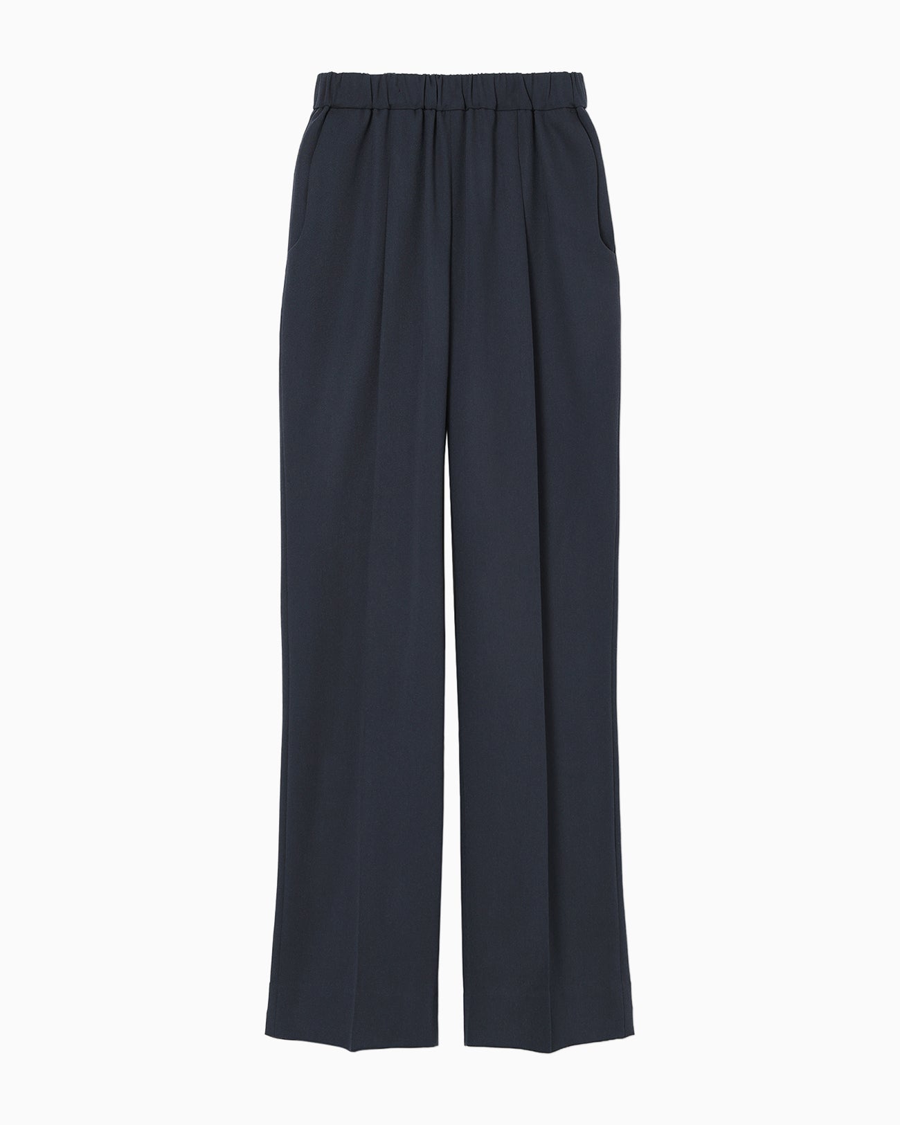 Wool Venetian Trousers - navy