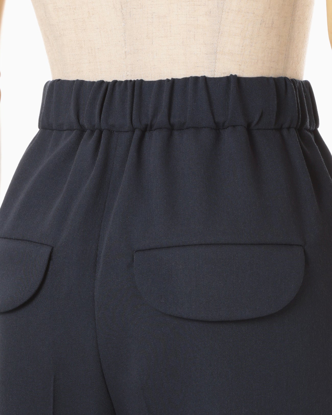 Wool Venetian Trousers - navy