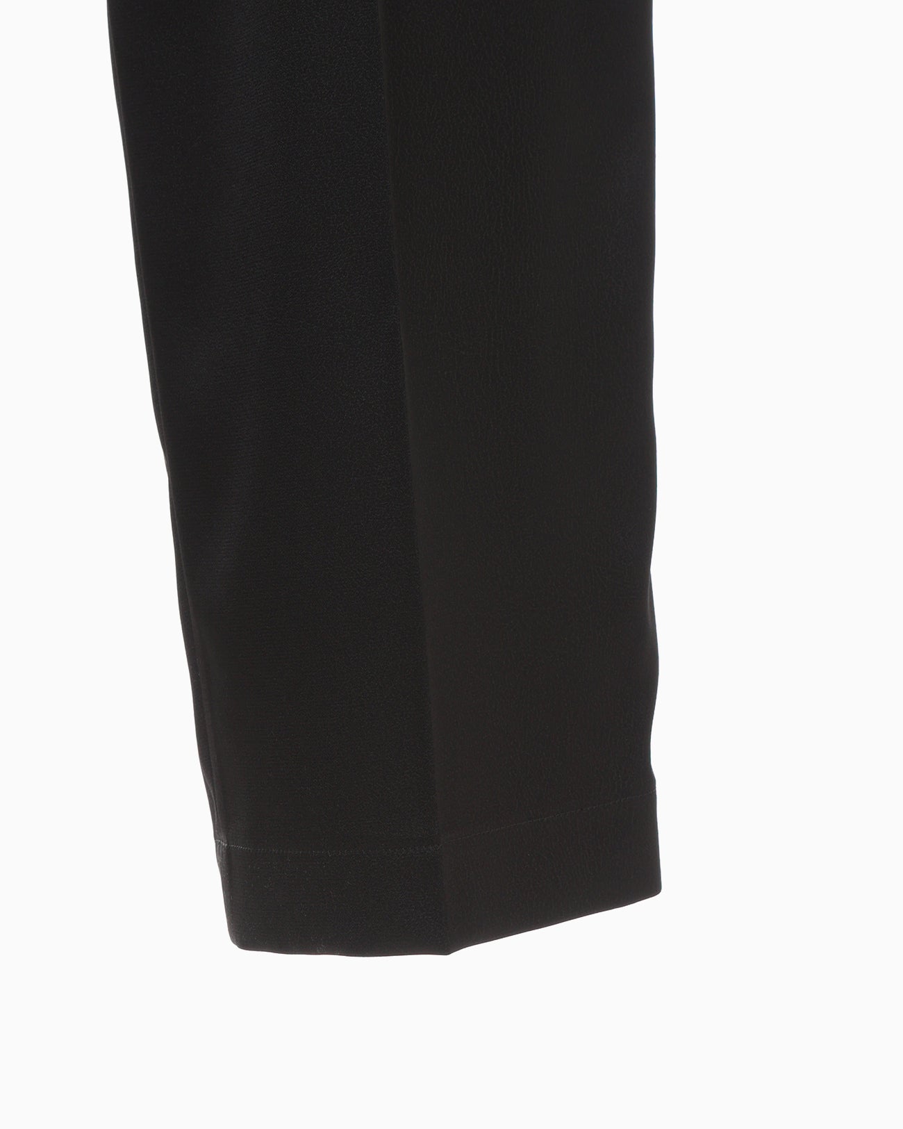 Embossed Leather Motif Triacetate High Waisted Trousers - black
