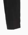 Embossed Leather Motif Triacetate High Waisted Trousers - black