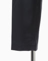 Embossed Leather Motif Triacetate High Waisted Trousers - navy