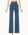 Stretch Straight Cut Jeans - blue