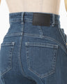 Stretch Straight Cut Jeans - blue