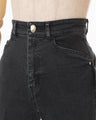 Stretch Cropped Flare Jeans - grey