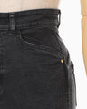 Stretch Cropped Flare Jeans - grey