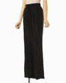 Silk Cupra Floral Embroidery Trousers - black