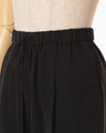 Silk Cupra Floral Embroidery Trousers - black