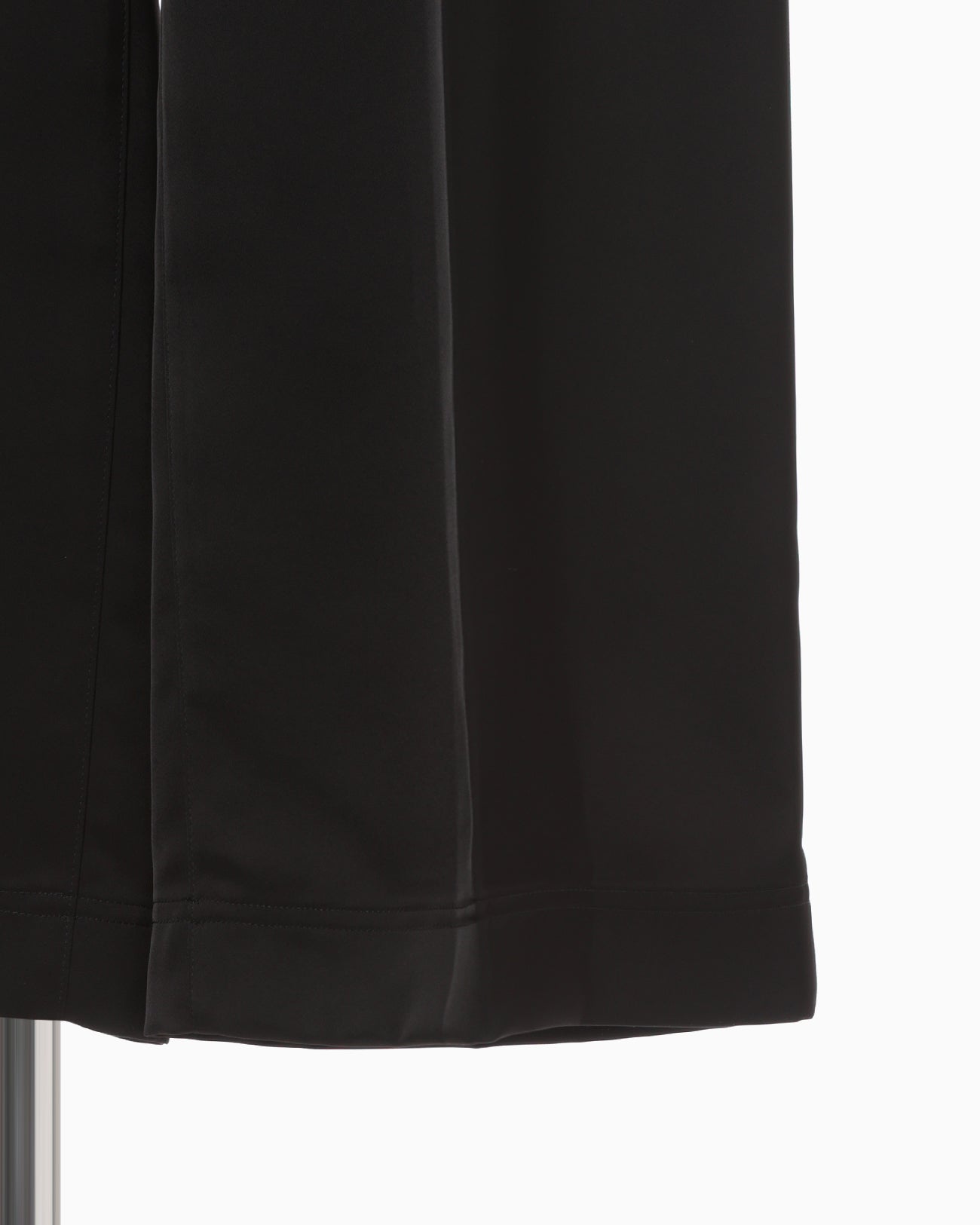 Triacetate Satin High Waisted Cargo Trousers - black