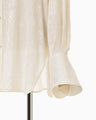 Floral Jacquard Shirt - ecru