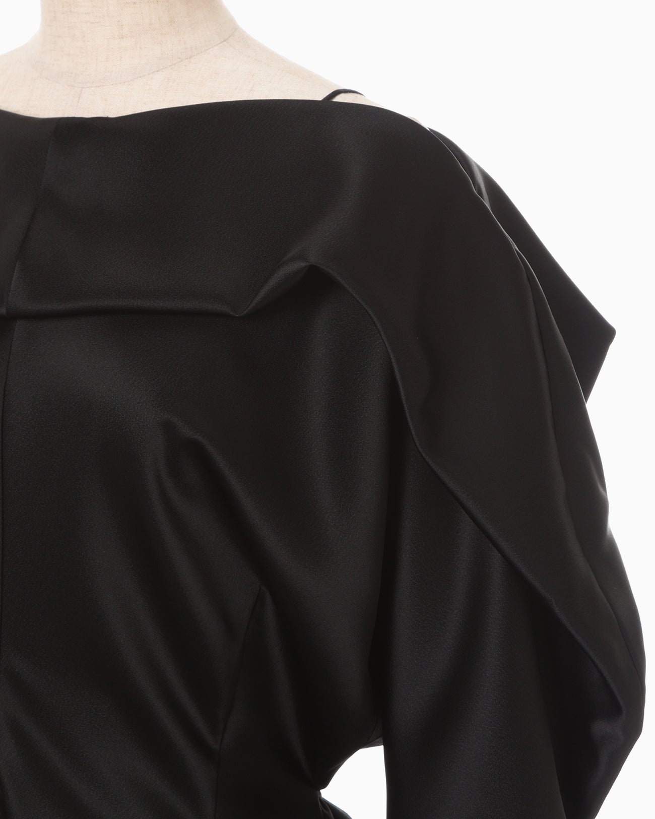 Embossed Leather Motif Triacetate Top - black