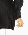 Embossed Leather Motif Triacetate Top - black