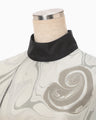 Silk Wool Marbling Tunic - grey