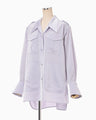 Triacetate Satin Military Style Jackt - purple