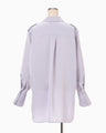 Triacetate Satin Military Style Jackt - purple