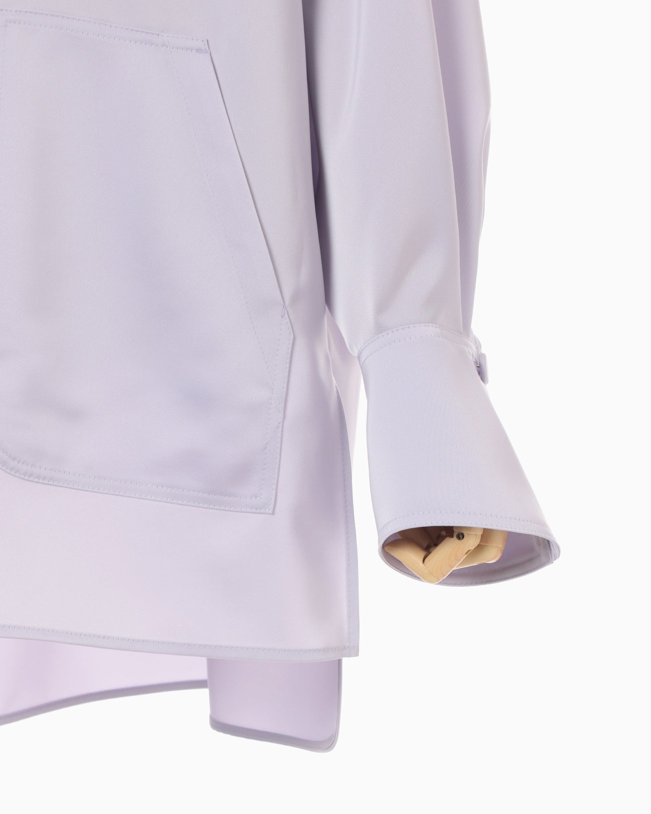 Triacetate Satin Military Style Jackt - purple