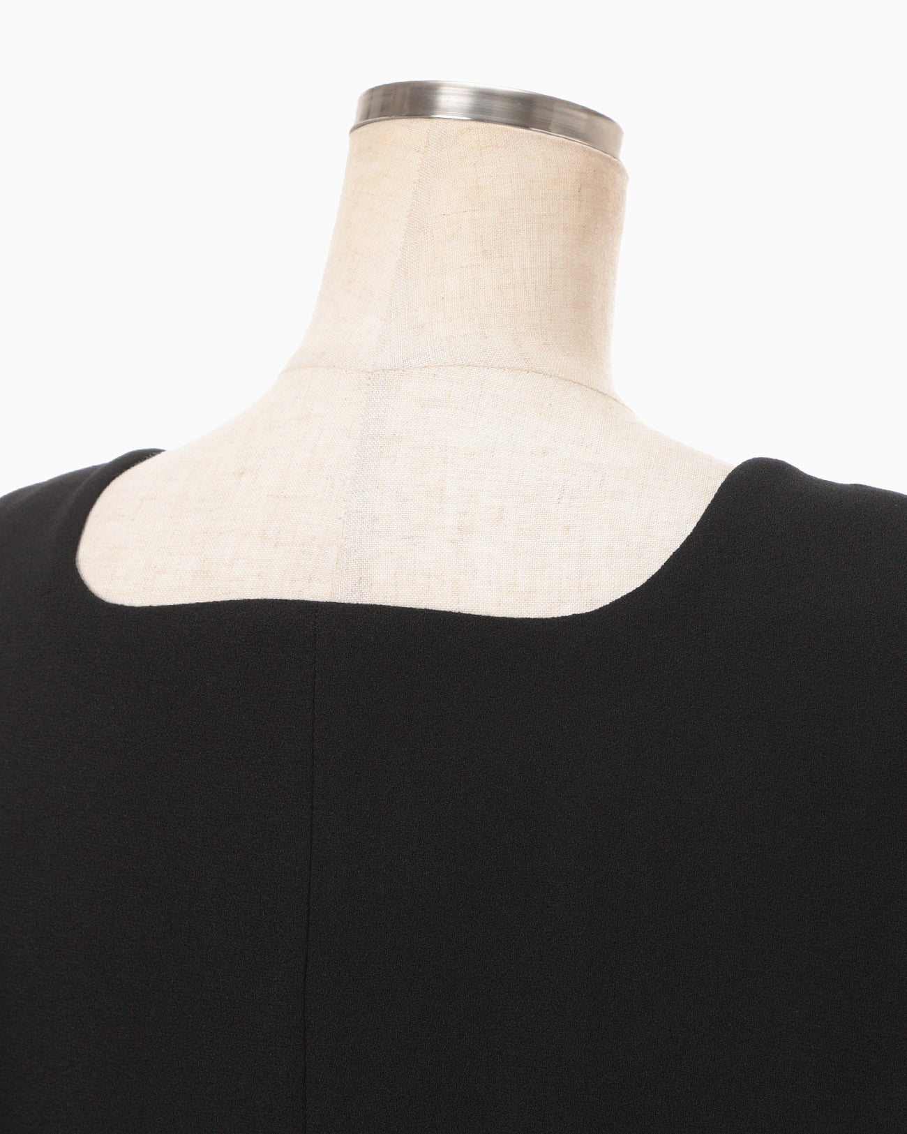 Wool Georgette Top - black
