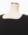 Wool Georgette Top - black