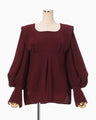 Wool Georgette Top - bordeaux