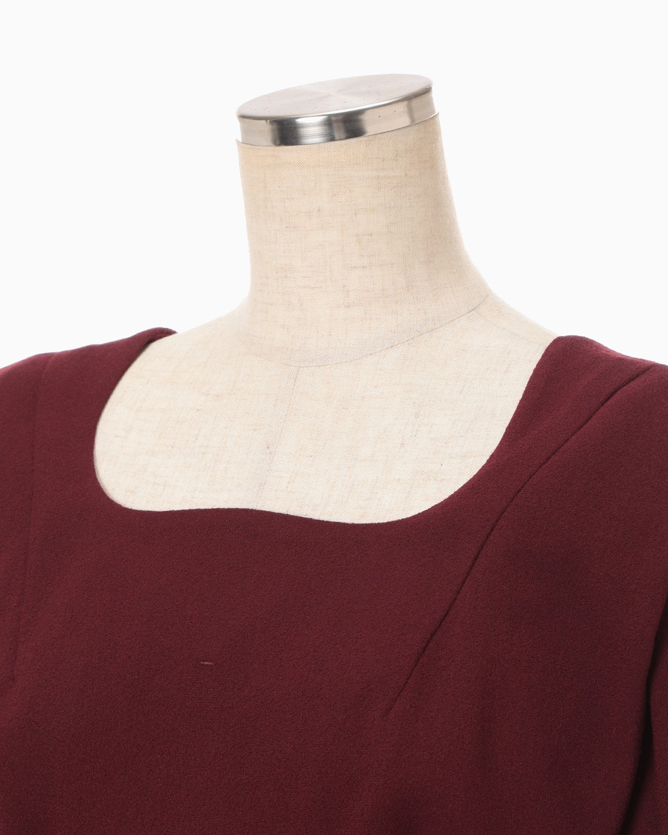 Wool Georgette Top - bordeaux