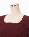 Wool Georgette Top - bordeaux