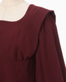 Wool Georgette Top - bordeaux