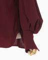 Wool Georgette Top - bordeaux