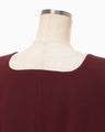 Wool Georgette Top - bordeaux