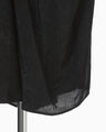 Floral Jacquard Asymmetry Drape Skirt - black