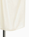 Floral Jacquard Asymmetry Drape Skirt - ecru