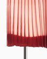 Itajime Shibori Pleated Skirt - red