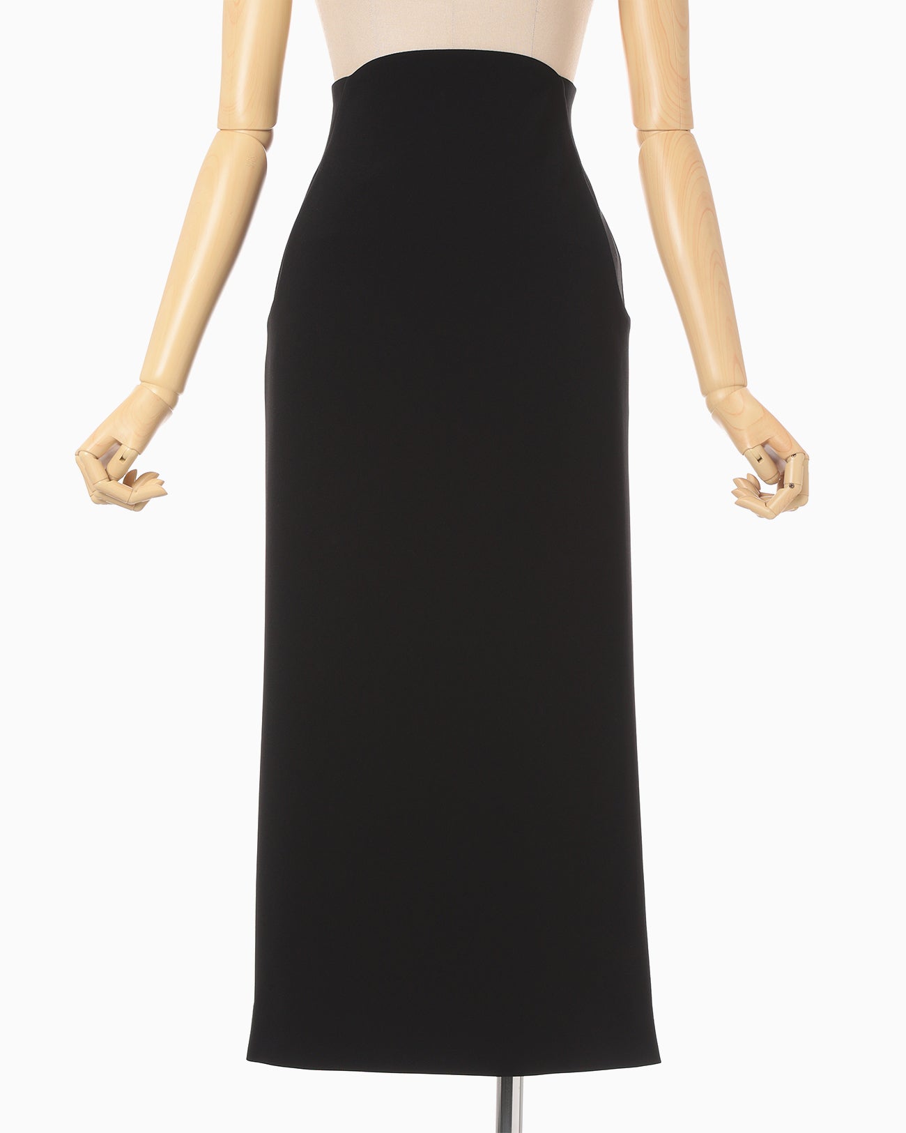 Acetate Polyester High Waisted Skirt - black - Mame Kurogouchi