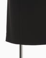Acetate Polyester High Waisted Skirt - black