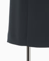 Acetate Polyester High Waisted Skirt - navy