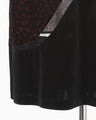 Cupro Triacetate Floral Jacquard Skirt - black × black