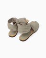 Sheep Leather Tabi Sandals - beige