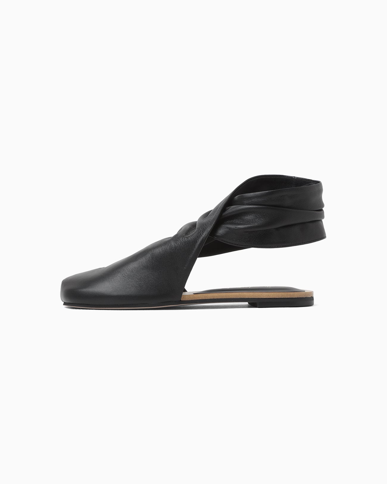 Sheep Leather Tabi Sandals - black - Mame Kurogouchi