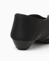 Curved Line Low Heel Nature Pattern Babouche Shoes - black