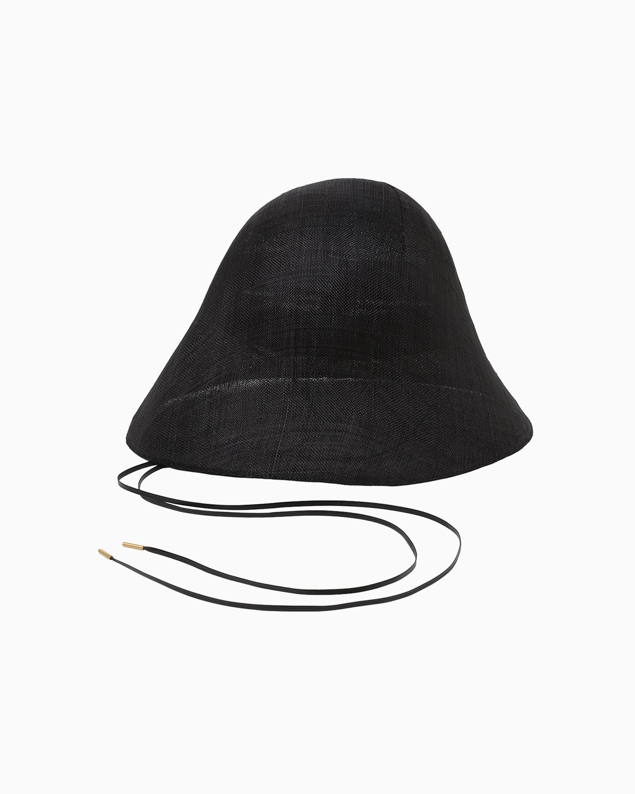 Sinamay Crochet Hat - black