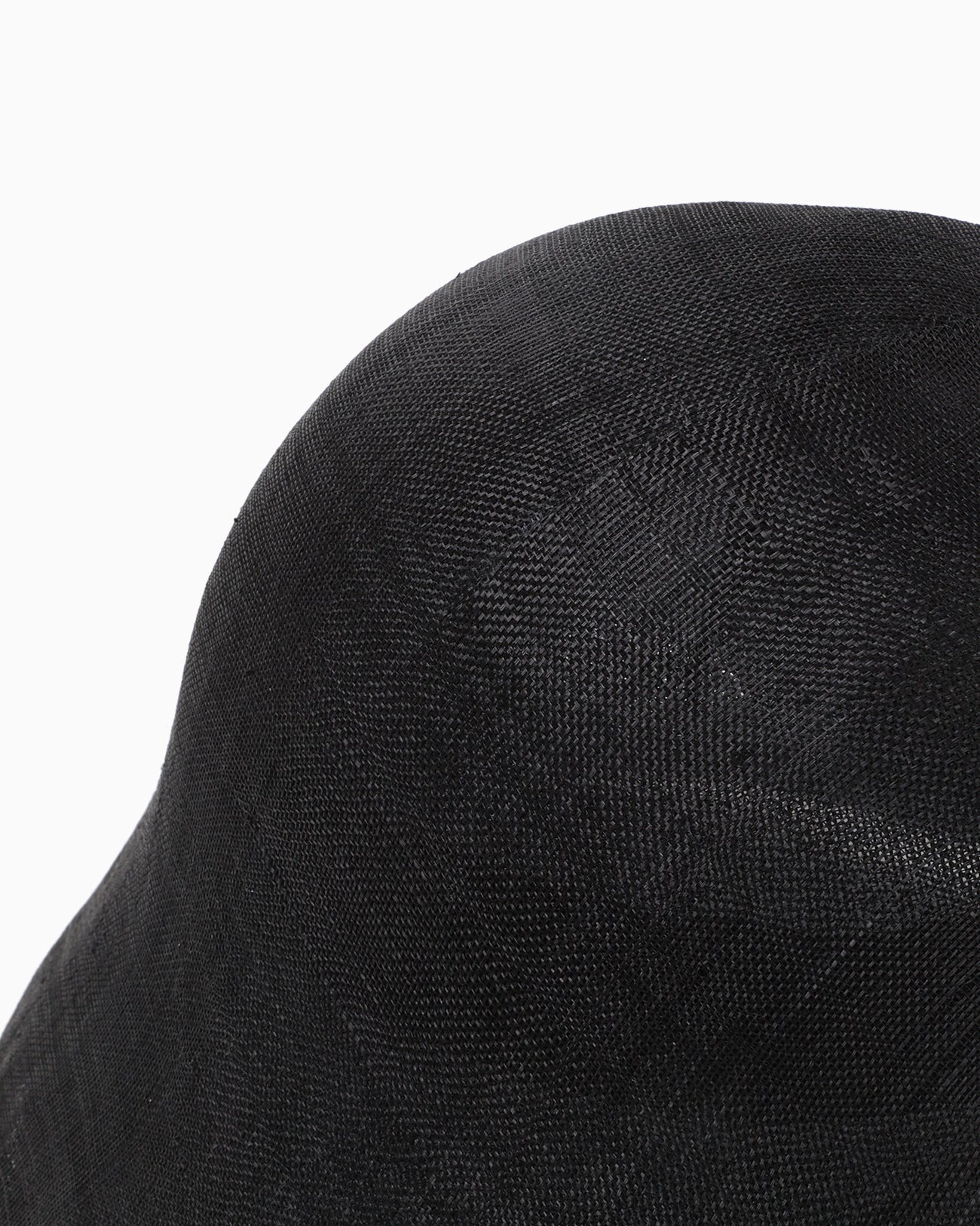 Sinamay Crochet Hat - black